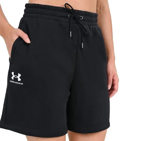 Shorts de Treino Feminino Under Armour Essential Fleece Relax P Preto
