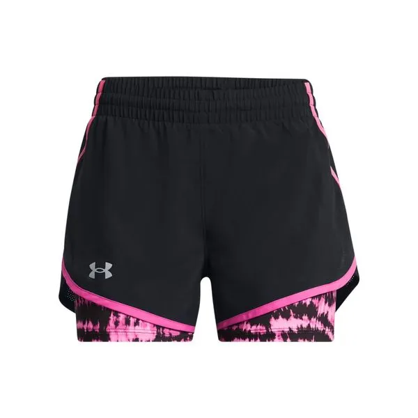 Shorts de Treino Infantil Under Armour Fly By 2 em 1 10 Preto