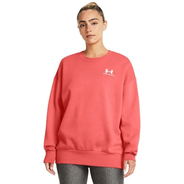 Moletom Feminino Under Armour Essential Fleece PP Laranja