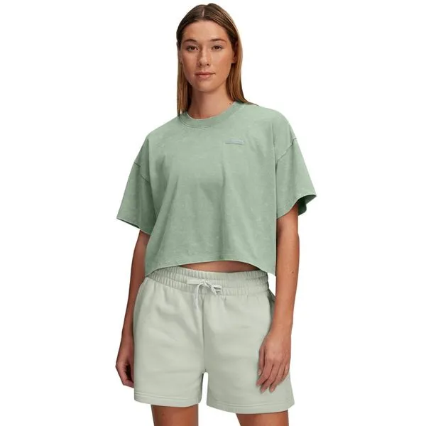 Camiseta Sportstyle Under Armour Heavyweight Wash Feminina P Verde