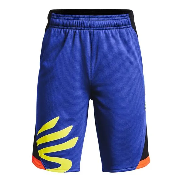 Shorts de Basquete Infantil Under Armour Curry Splash 8 Preto