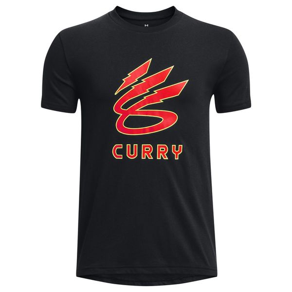 Camiseta de Treino Infantil Under Armour Curry Lightning Logo 14 Preto