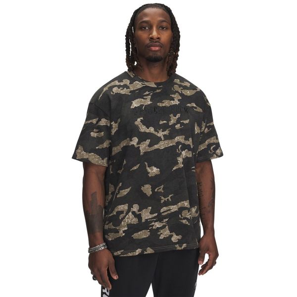 Camiseta Sportstyle Under Armour Project Rock Heavyweight Masculina P Bege