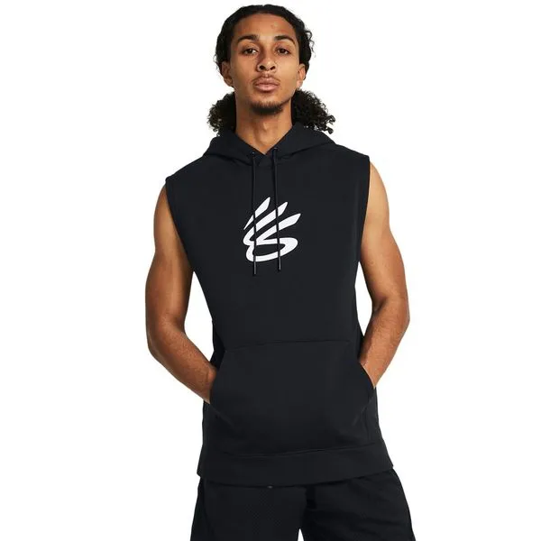 Regata de Treino Masculina Under Armour Curry Fleece Hoodie M Preto