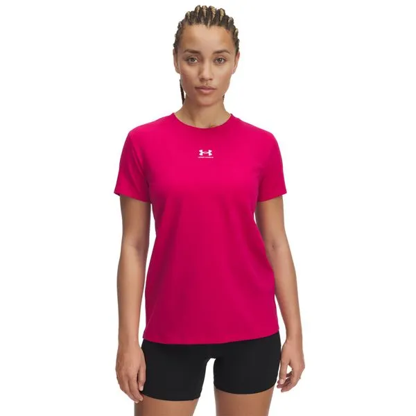 Camiseta Sportstyle Under Armour Rival Core Feminina M Roxo