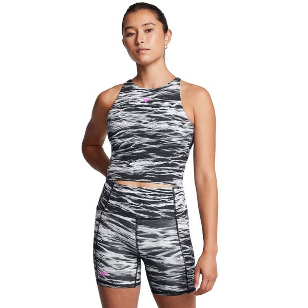 Top de Treino Project Rock Feminino Under Armour Lets Go Bench To Beach P Preto