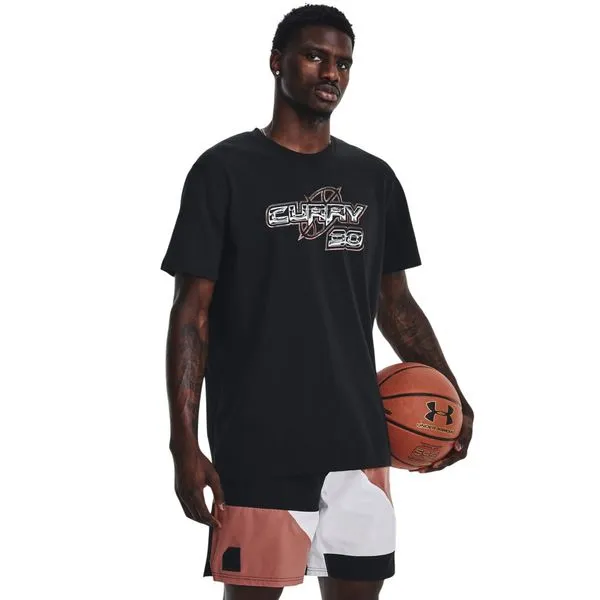 Camiseta de Treino Masculina Under Armour Curry 30 Heavyweight GG Preto