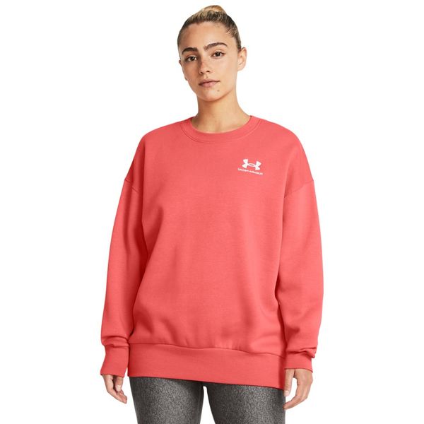 Moletom Feminino Under Armour Essential Fleece GG Laranja