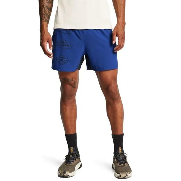 Shorts de Treino Masculino Under Armour Project Rock Ultimate 5 M Azul