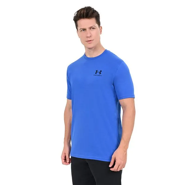 Camiseta de Treino Masculina Under Armour Left Chest GG Azul