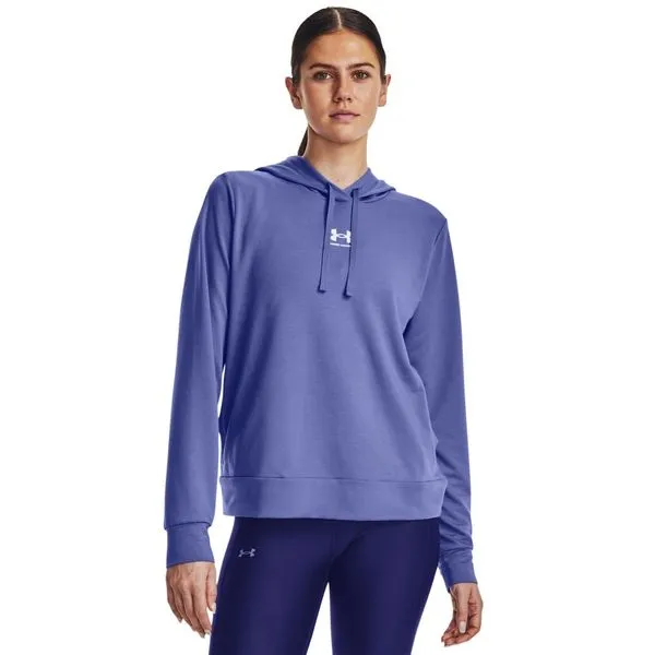 Moletom de Treino Feminino Under Armour Rival Terry Hoodie PP Azul