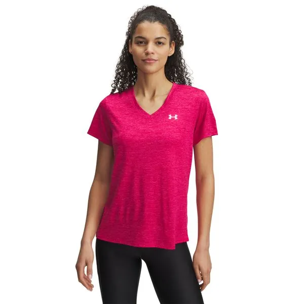 Camiseta de Treino Under Armour Tech Twist Feminina GG Rosa