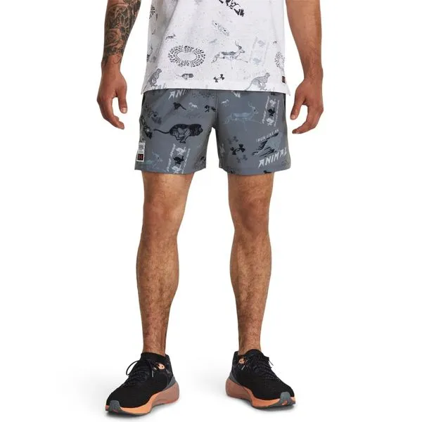 Bermuda de Corrida Masculina Under Armour Run Like an Animal P Preto
