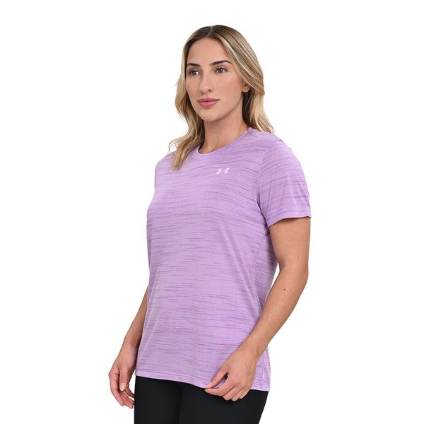 Camiseta de Treino Feminina Under Armour Tech Tiger GG Roxo