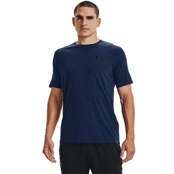 Camiseta de Treino Masculina Under Armour Sportstyle Left Chest 2GG Azul
