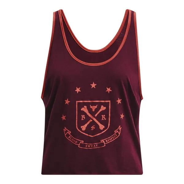 Regata de Treino Feminina Under Armour Project Rock Q3 Arena PP Marrom
