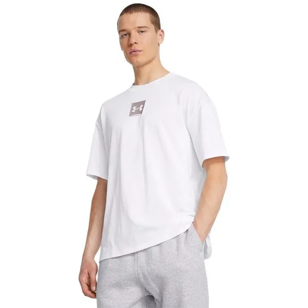 Camiseta Sportstyle Masculina Under Armour Heavyweight Oversized M Branco
