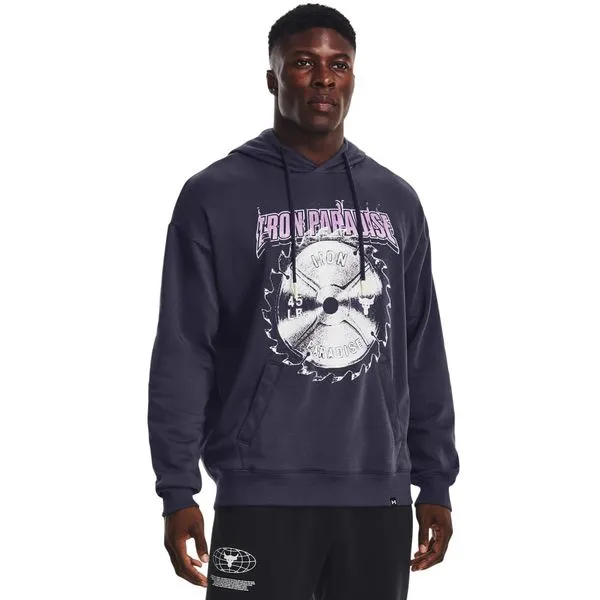 Moletom de Treino Masculino Under Armour Project Rock Dsrpl P Roxo