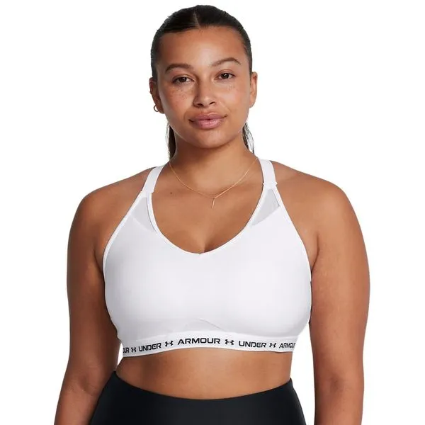 Top de Treino Under Armour Crossback Low Feminino M Branco