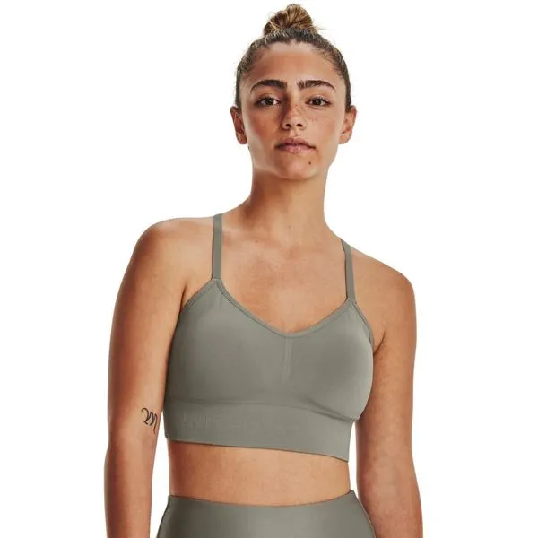 Top de Treino Feminino Under Armour Seamless Low M Cinza