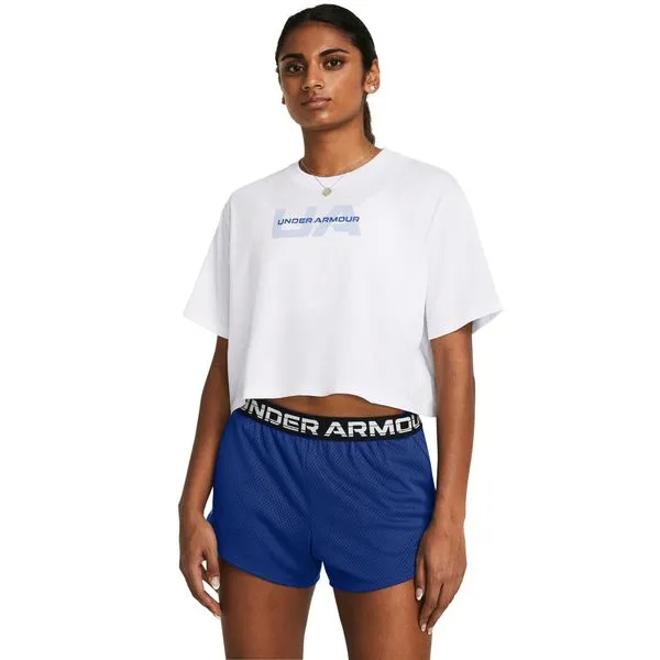 Camiseta Feminina Under Armour Boxy Crop Branded M Branco