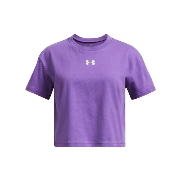 Camiseta Under Armour Cropped Infantil 8 Roxo