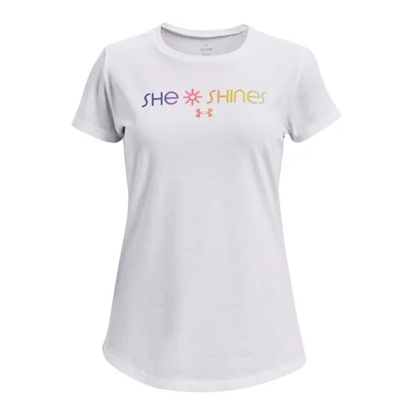 Camiseta Infantil Under Armour She Shines Gradient 10 Branco