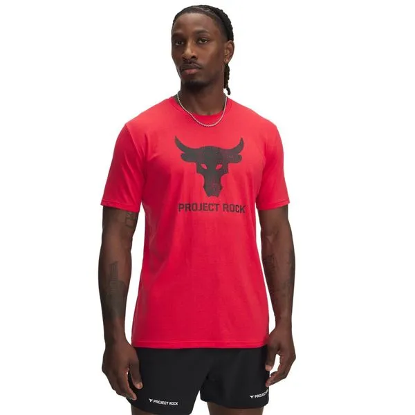 Camiseta Sportstyle Under Armour Project Rock Brahma Bull Masculina P Vermelho