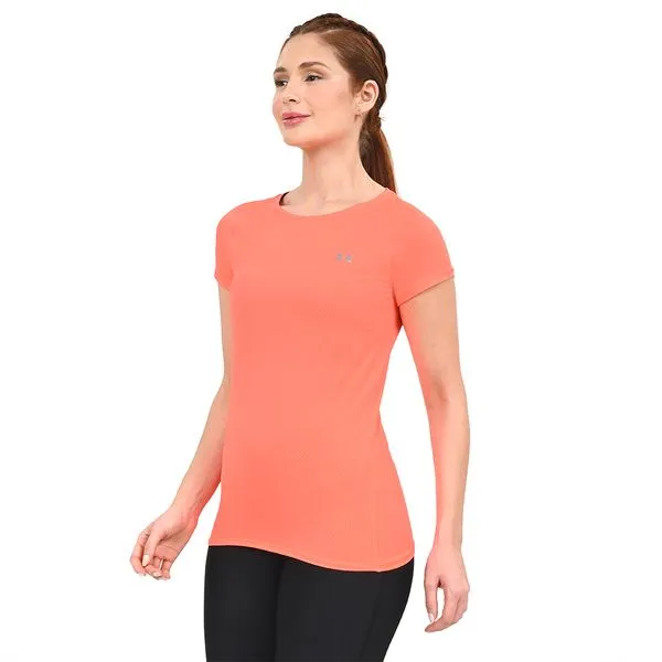 Camiseta de Treino Feminina Under Armour HeatGear Armour 2PP Laranja