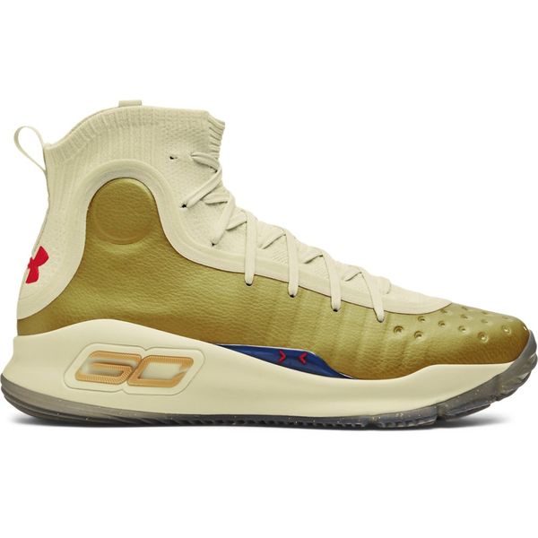 Tênis de Basquete Masculino Under Armour Curry 4 Retrô 44 Amarelo