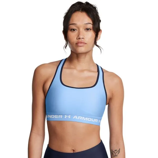 Top de Treino Feminino Under Armour Crossback G Azul