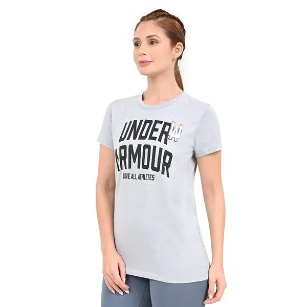 Camiseta Feminina Under Armour Pride M Cinza