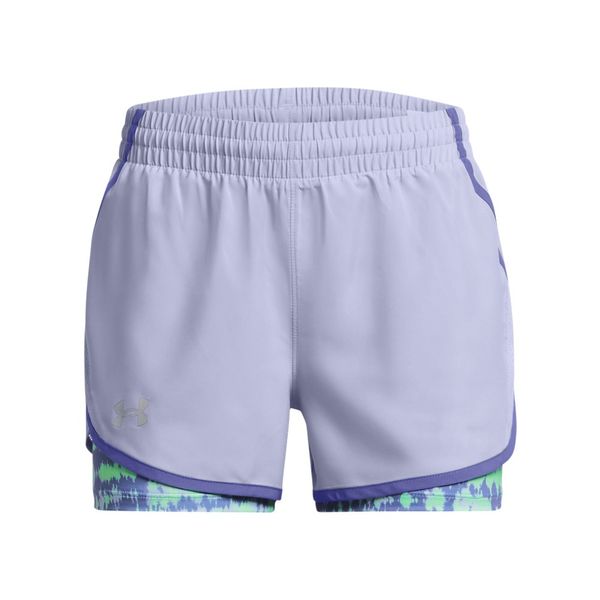 Shorts Infantil Under Armour Fly-By 2 em 1 8 Azul