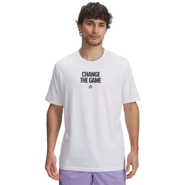 Camiseta de Basquete Under Armour Curry Playable Tee 1 GG Branco