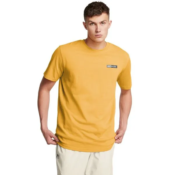 Camiseta Sportstyle Masculina Under Armour Heavyweight Label P Amarelo