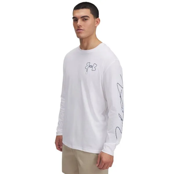 Camiseta de Treino Under Armour Outdoor Graphic Masculina M Branco