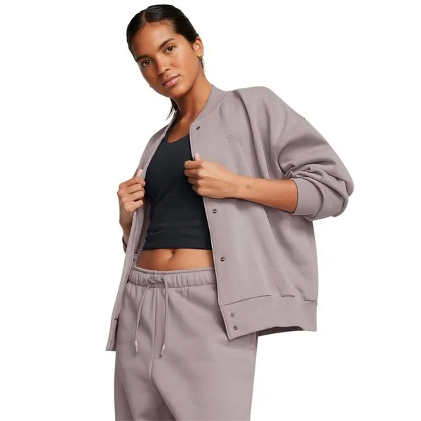 Jaqueta Sportstyle Feminina Under Armour Icon Varsity M Roxo