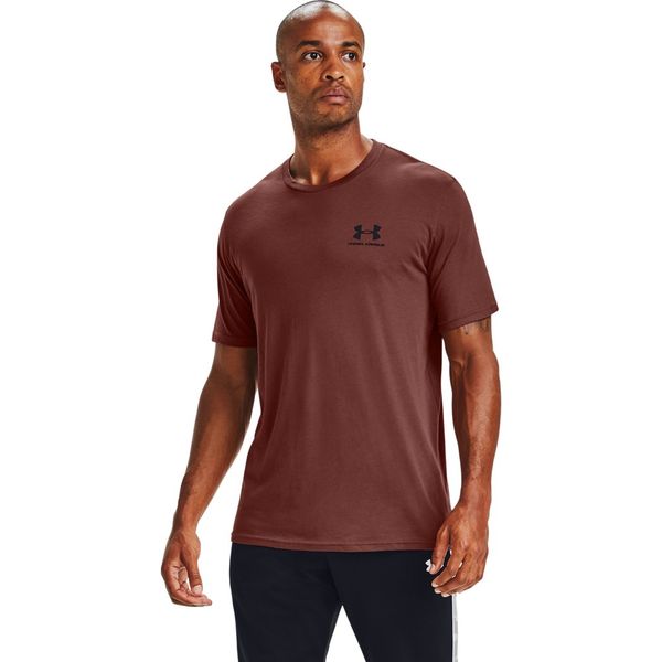 Camiseta de Treino Masculina Under Armour Left Chest G Vermelho