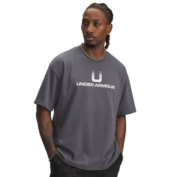 Camiseta Sporstyle Under Armour Heavyweight U Logo Masculina GG Cinza