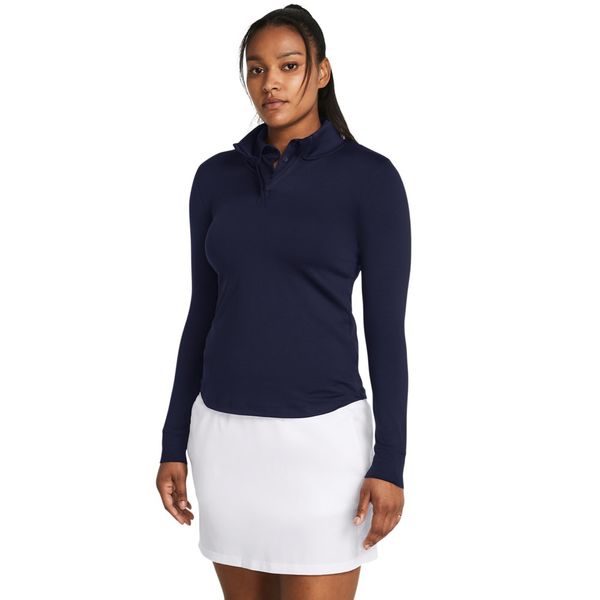 Blusa de Treino Feminina Under Armour Playoff 1/2 Zip M Azul