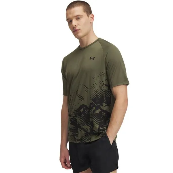 Camiseta de Treino Under Armour Tech Fade Masculino GG Verde