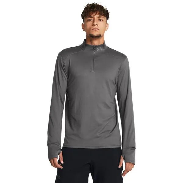 Blusa de Corrida Masculina Under Armour Qualifier Run 1/2 Zip M Cinza