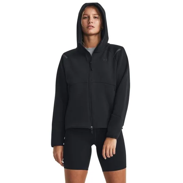 Blusa de Moletom Feminina Under Armour Unstoppable FZ G Preto
