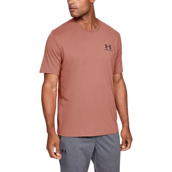 Camiseta de Treino Masculina Under Armour Left Chest GG Marrom