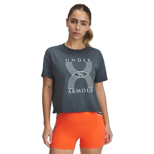 Camiseta Manga Curta UA Run 96 Graphic SS G Preto