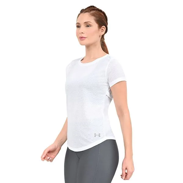 Camiseta de Corrida Feminina Under Armour Streaker Run G Branco