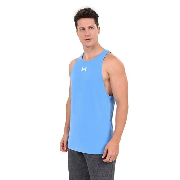 Regata de Basquete Masculina Under Armour Baseline Cotton M Azul
