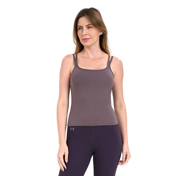 Regata de Treino Feminina Under Armour Meridian Fitted G Cinza