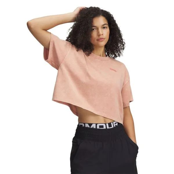Camiseta Sportstyle Under Armour Heavyweight Wash Feminina M Rosa