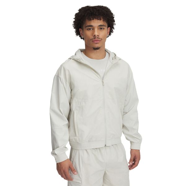 Jaqueta de Basquete Under Armour Curry Woven Masculina P Bege